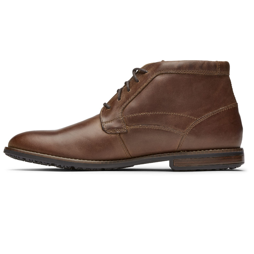 Rockport Mens Dustyn Chukka - Boots Brown - RIT725364